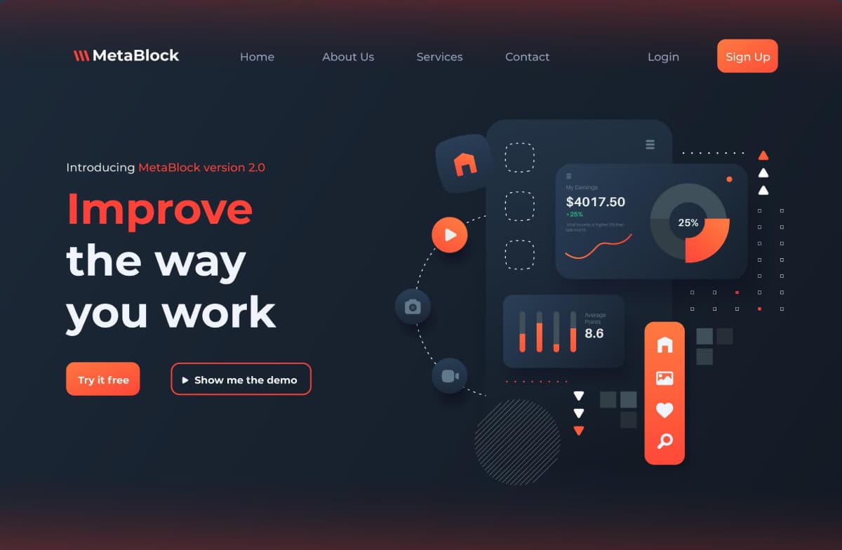 Startup Launch template preview