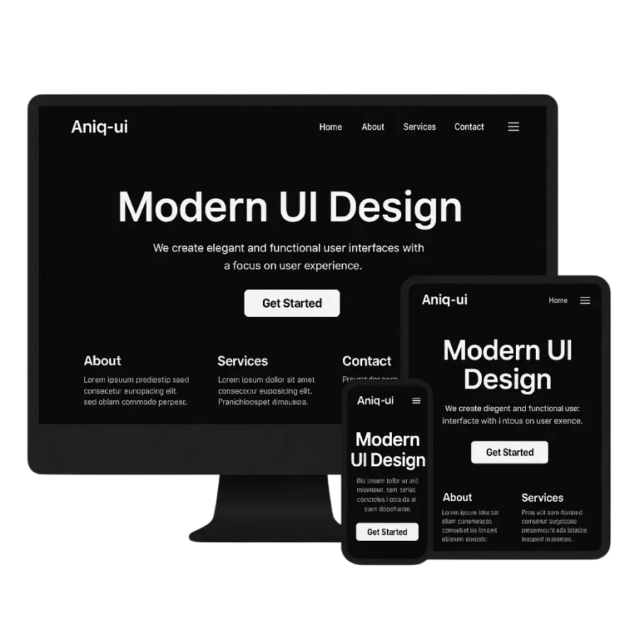 Responsive design illustration